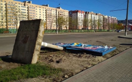 В Октябрьском округе Иркутска демонтированы 3,5 тысячи незаконных рекламных объектов