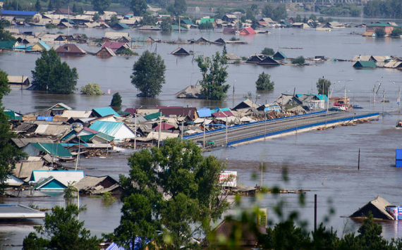 В Тулуне вывезут дома, снесённые наводнением